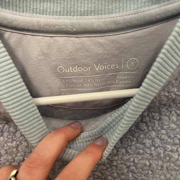 LIGHT BLUE OUTDOOR VOICES MEGA FLEECE - Picture 5 of 5